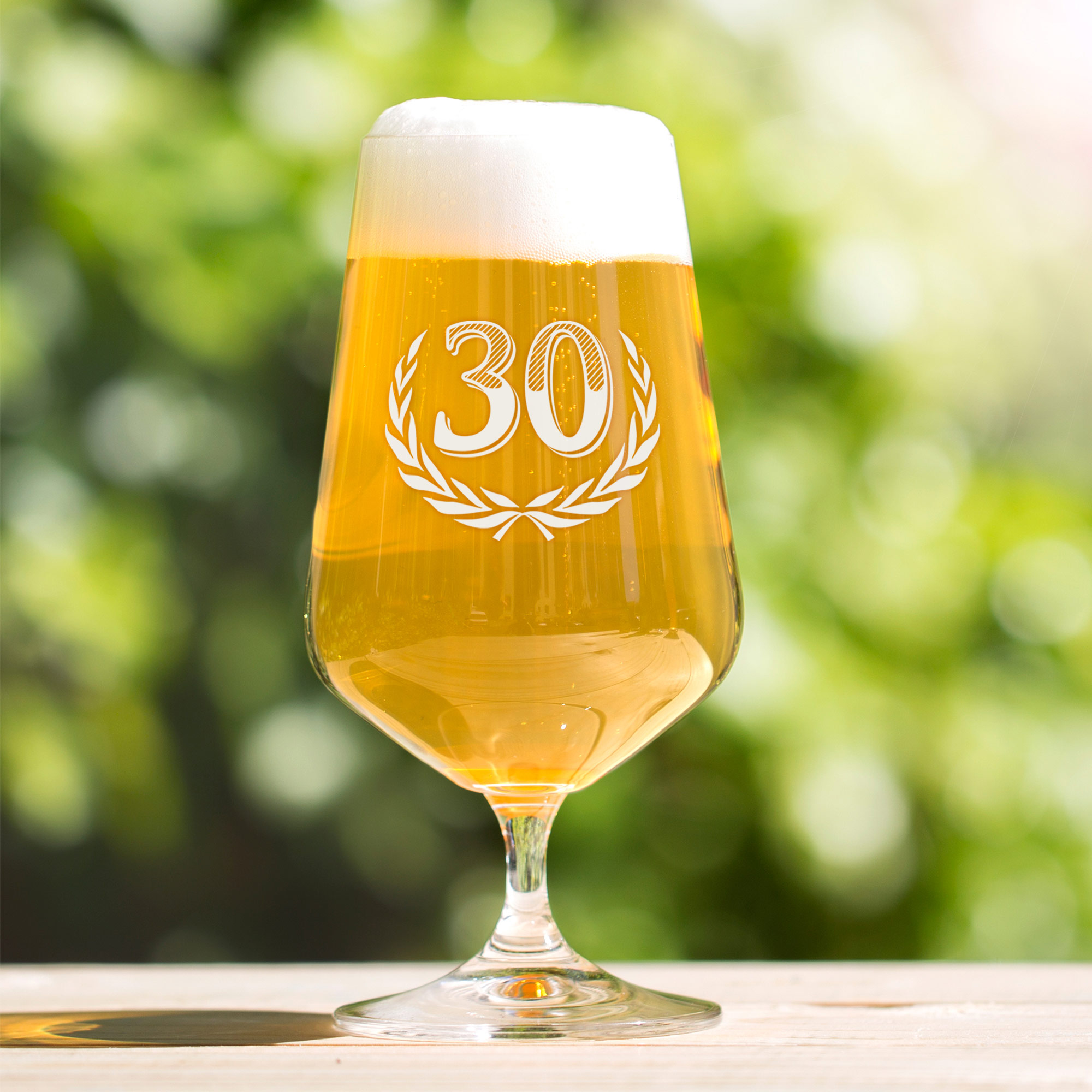 Bierglas mit Gravur zum 30. Geburtstag