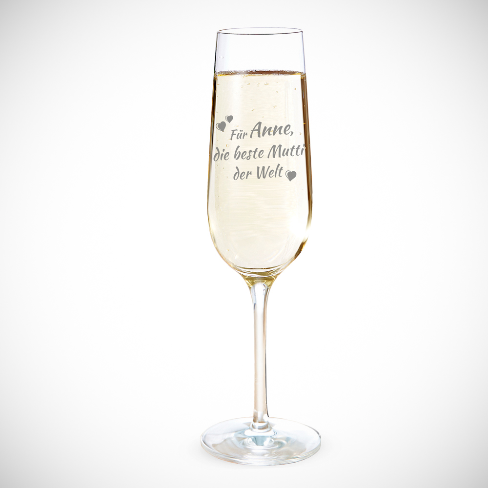 Sektglas - Beste Mutti - Personalisiert