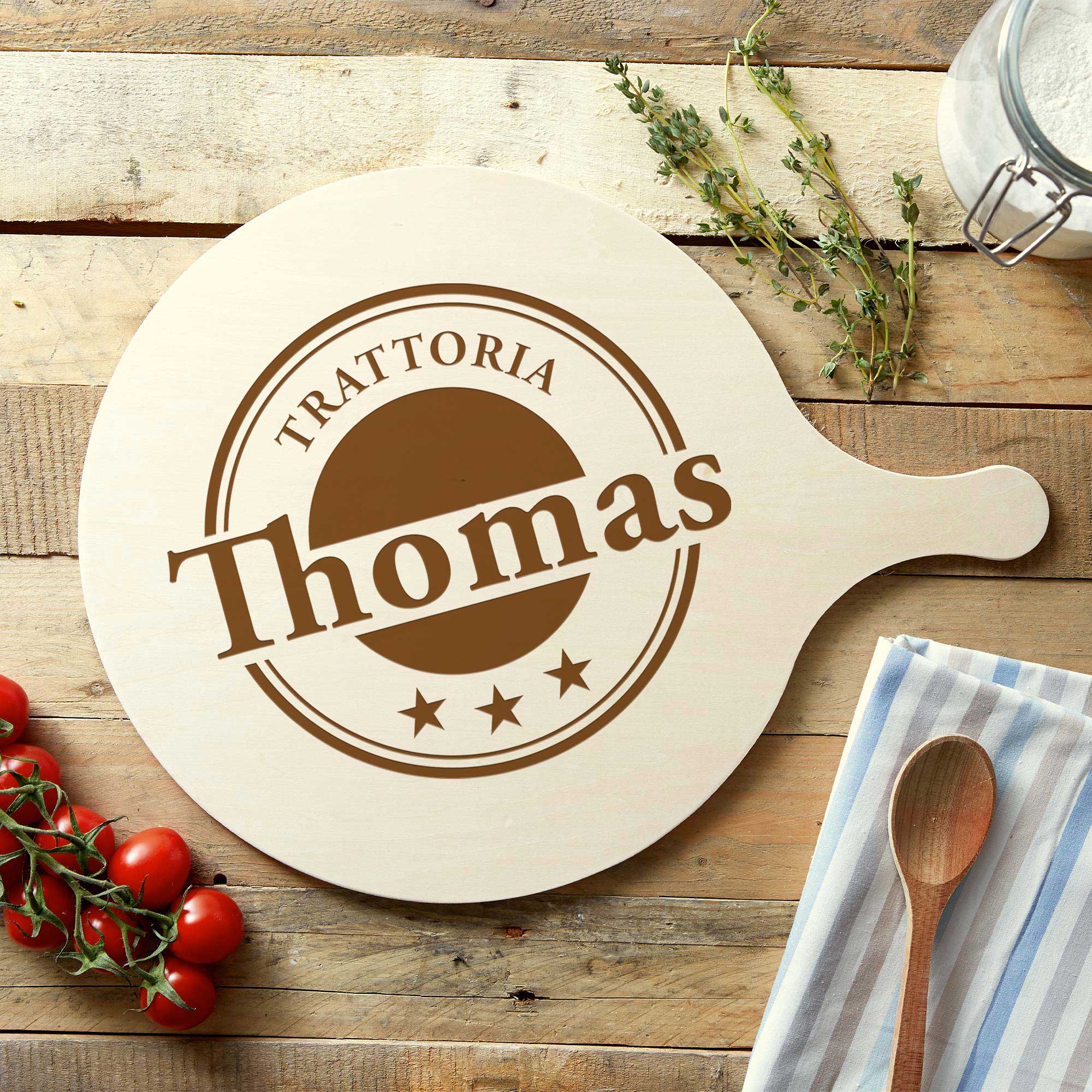 Pizzabrett - Trattoria - Name's - Personalisiert
