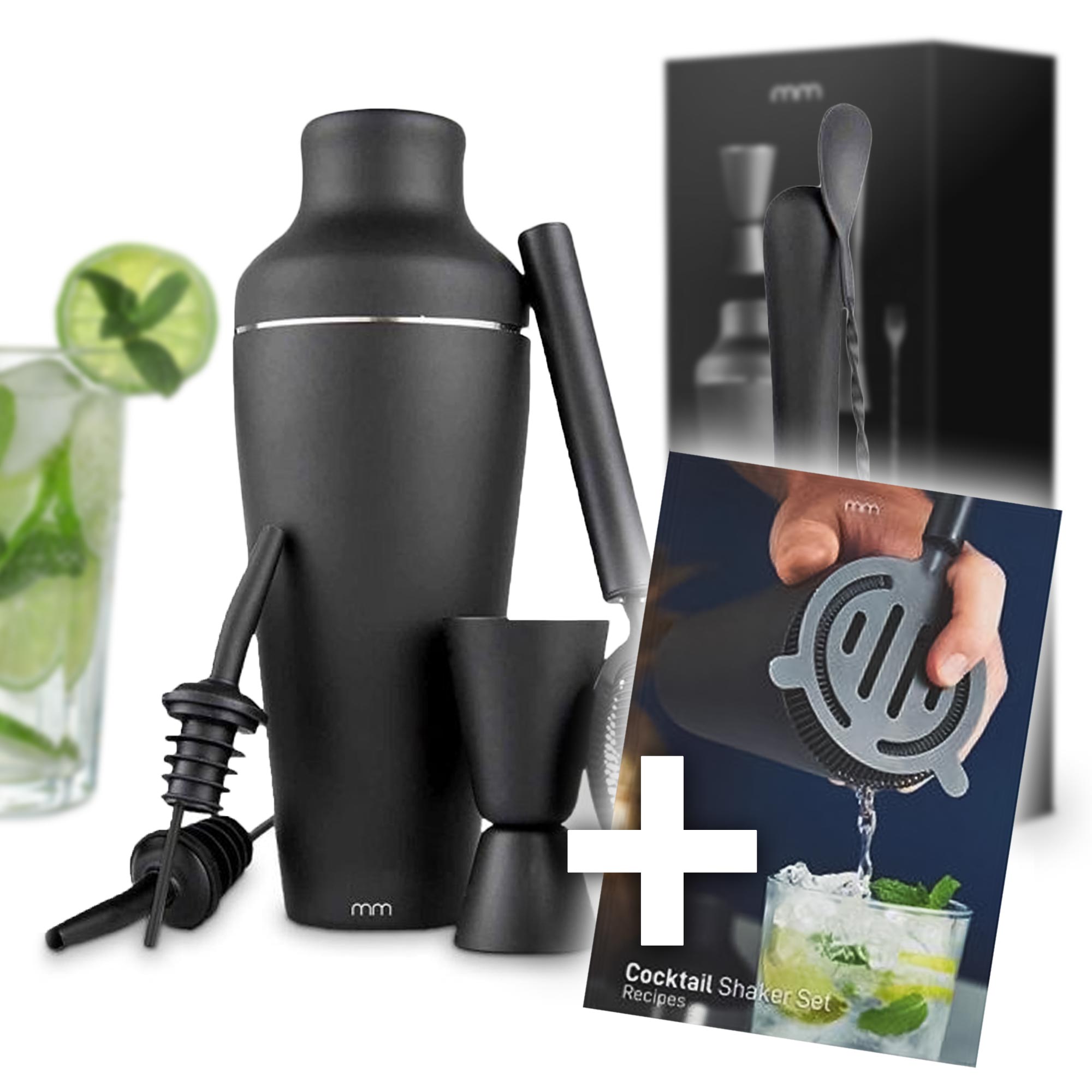 Cocktail Shaker Set mit Zubehör