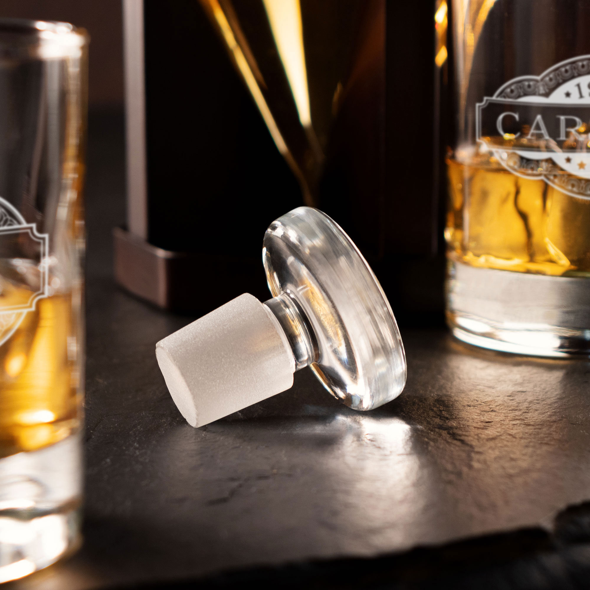 Whiskyset - Karaffe Diamant und zwei Whiskygläser - Banderole