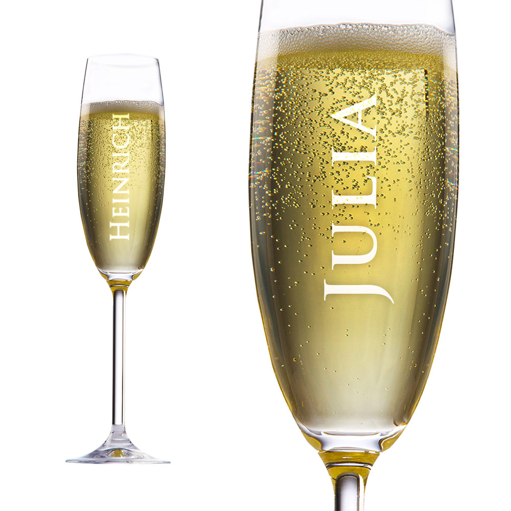 Sektglas - Name - Personalisiert