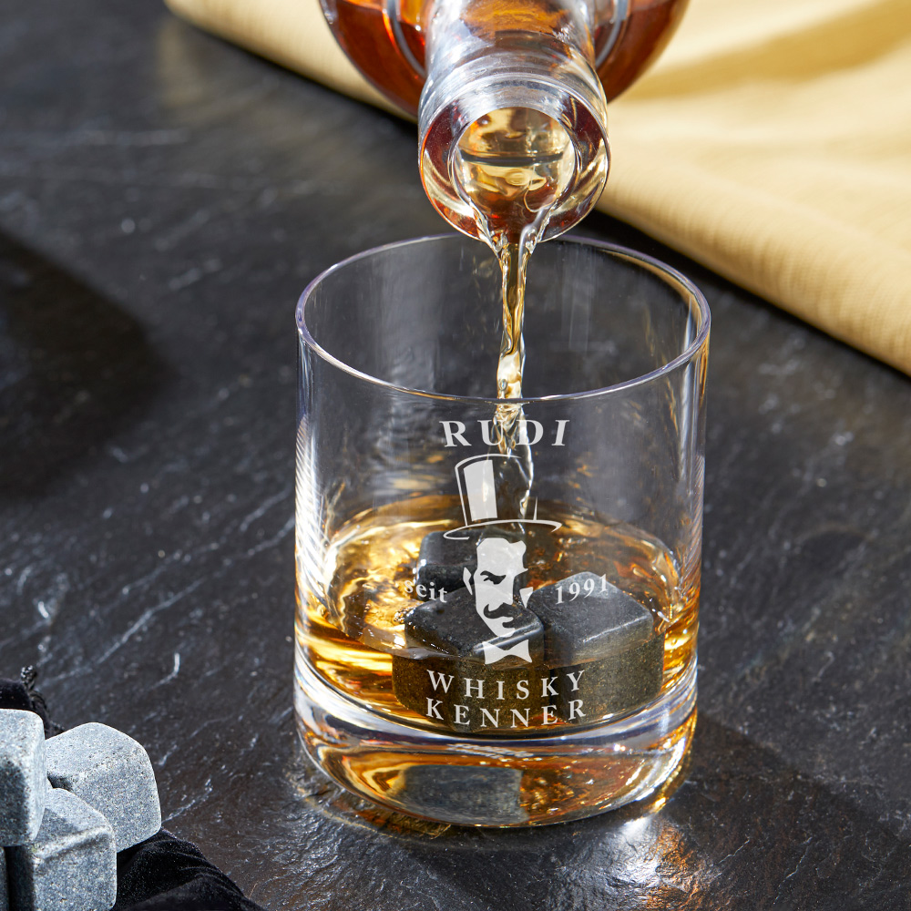 Whiskyglas mit Gravur Gentleman