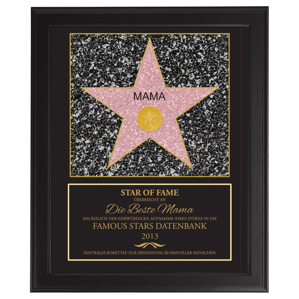 Star of Fame - personalisiertes Bild für die beste Mama