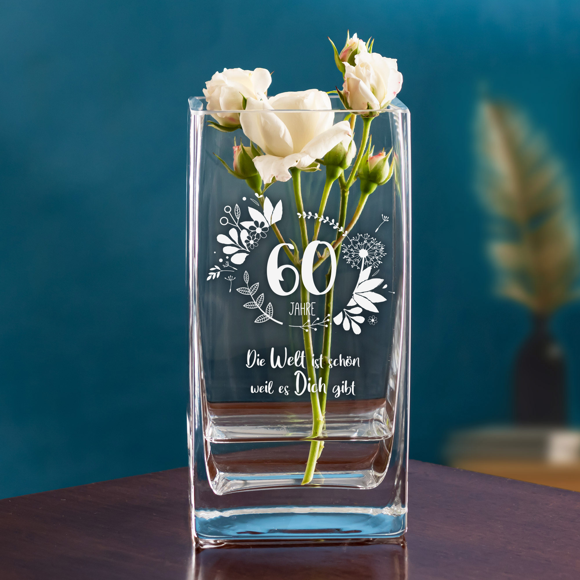 Vase - Eckig - Geburtstag - 30 Jahre - Standard