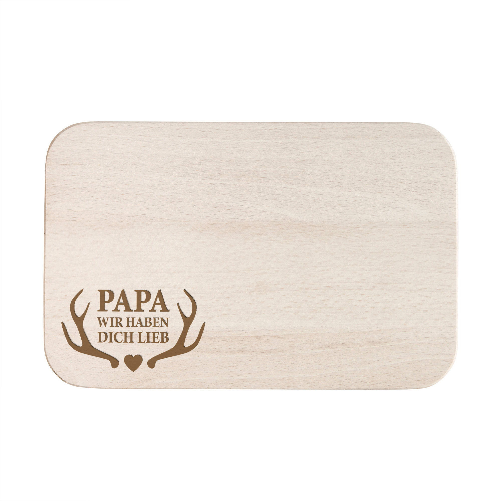 Frühstücksbrett - Papa - Geweih - Standard