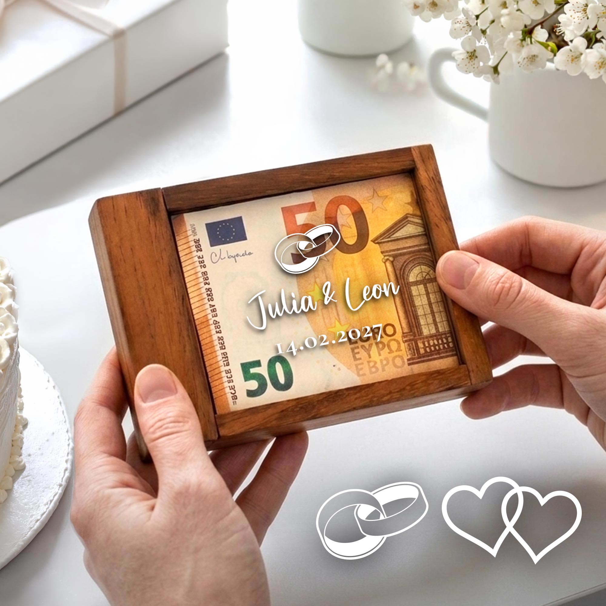 Magische Geldgeschenkbox Kompakt zur Hochzeit