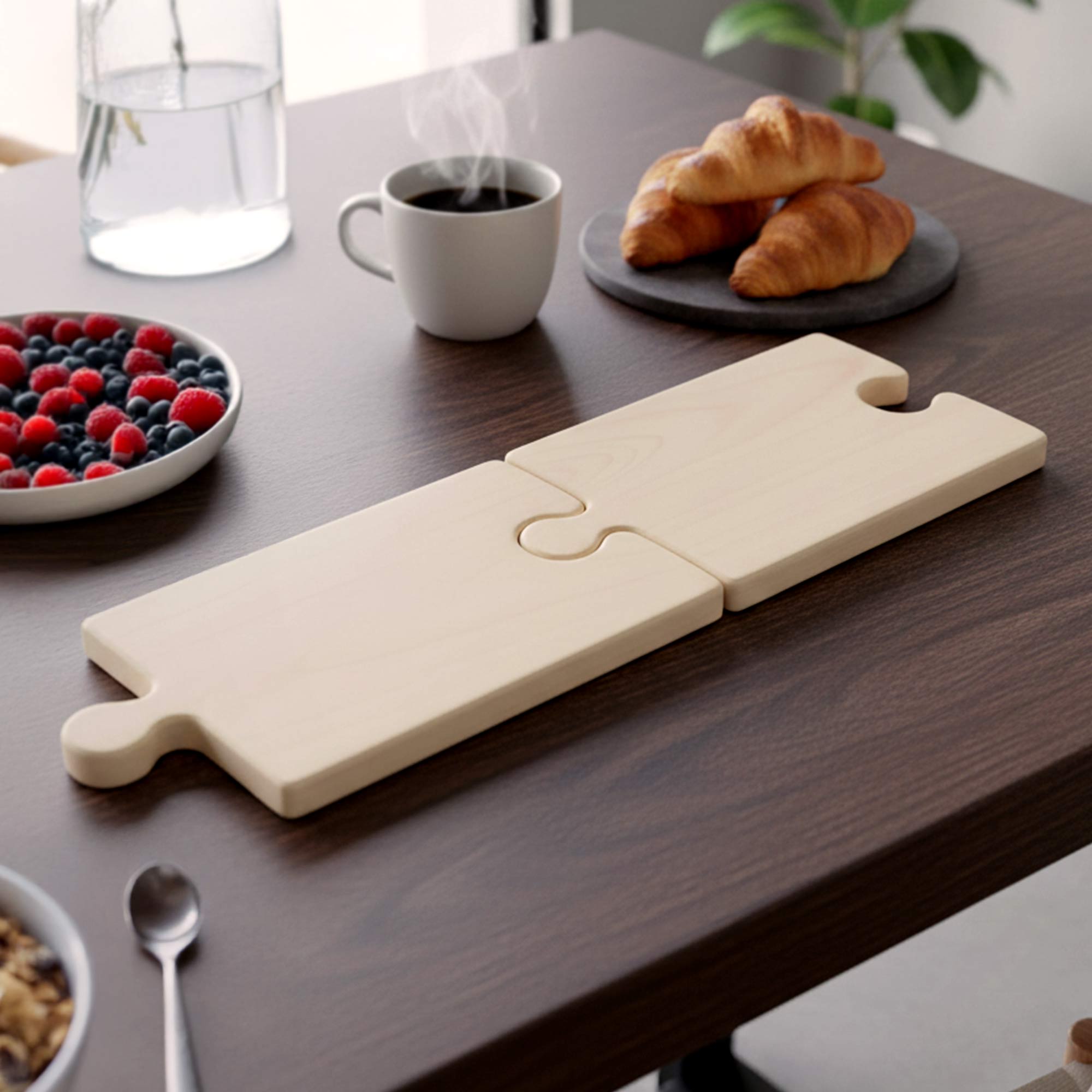 Puzzle Brett 2er Set - Holz Schneideunterlagen