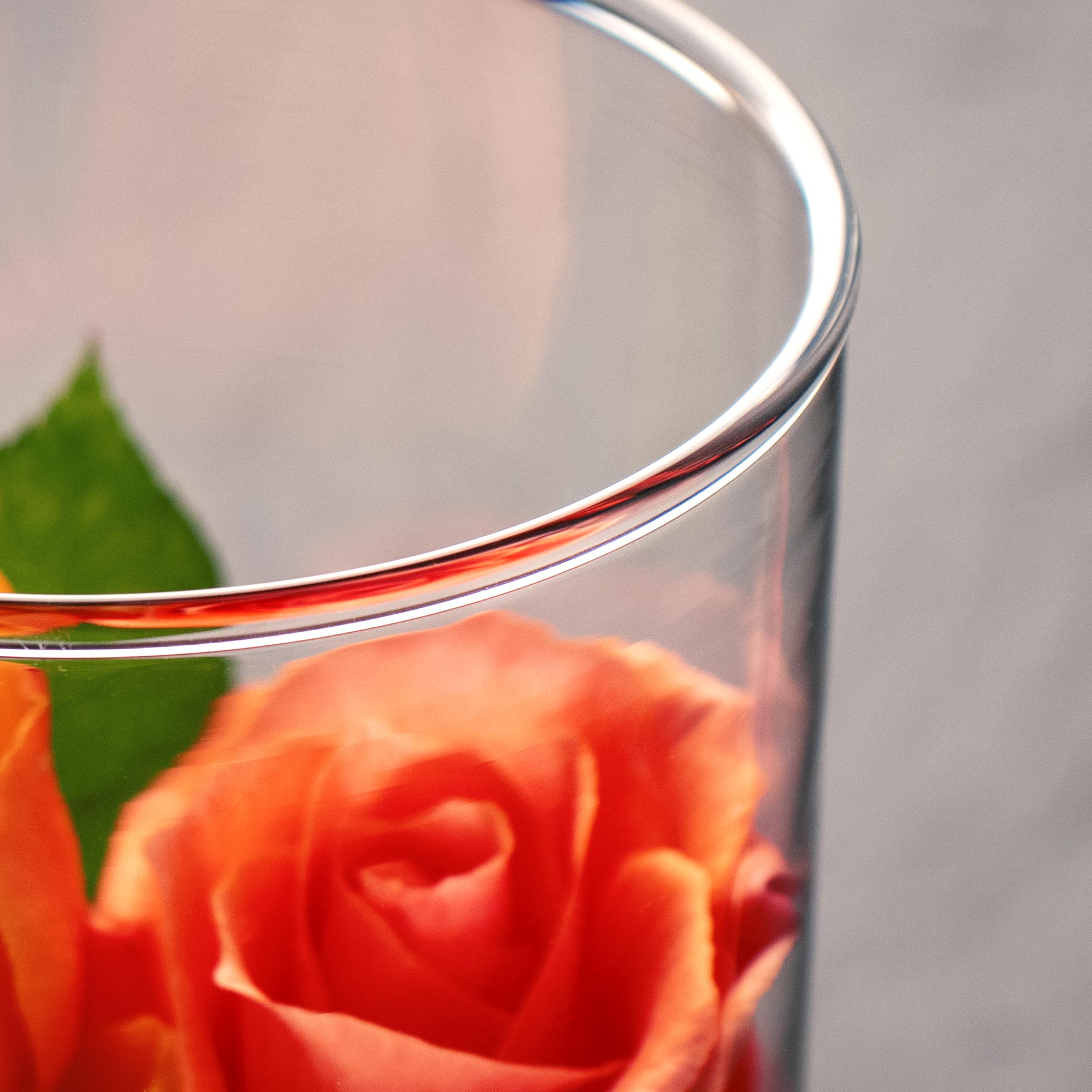 Runde Vase mit Gravur zur Hochzeit - Ringe