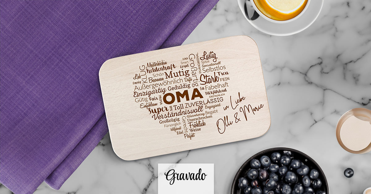 Frühstücksbrett Mit Persönlicher Gravur – Geschenk Für Mama Zum Muttertag | Schneidebrett Aus Ahornholz
